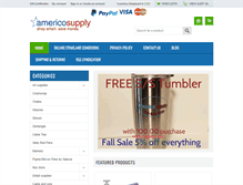 Tablet Screenshot of americosupply.com